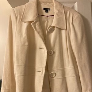 East 5th off white dress jacket size large.